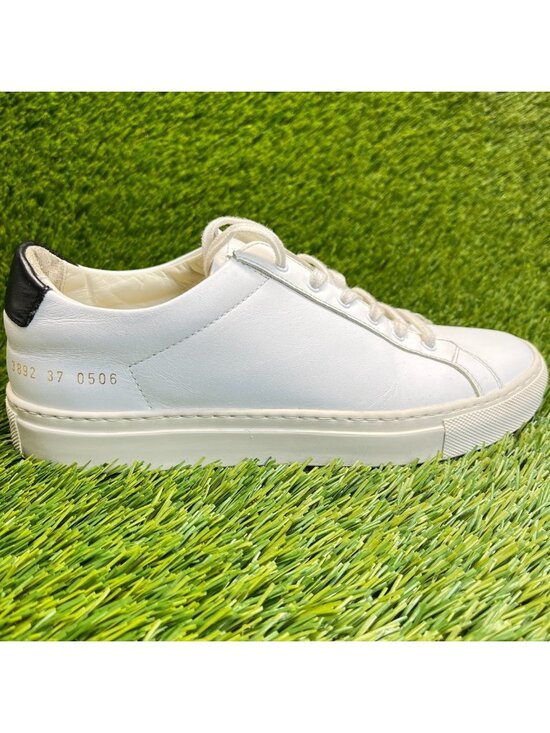 COMMON PROJECTS White Leather Athletic Shoes for Women for  Common Projects Achilles Low Womens Size 6.5 White Athletic Shoes Sneakers